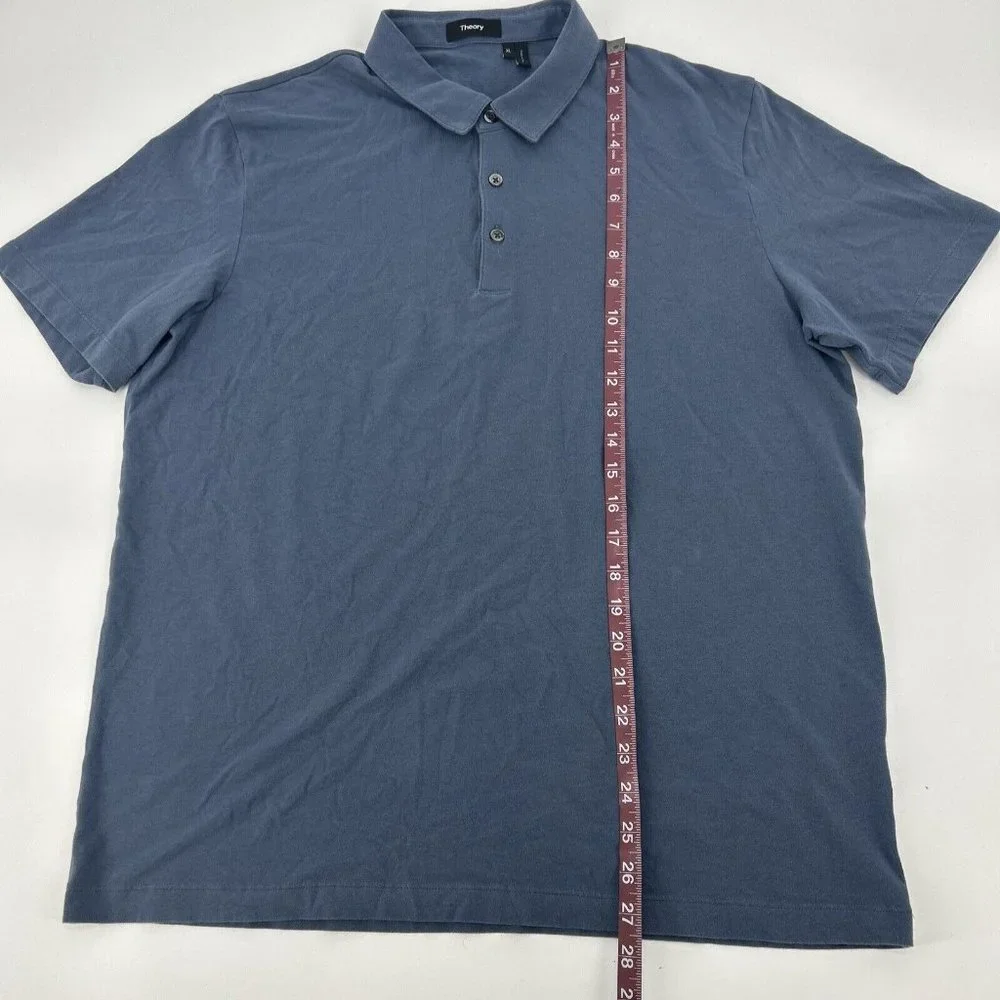Theory Bron B Cardasis‎ Shirt Men’s Short Sleeve Polo Bluish Gray XL